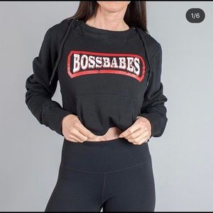 LiveSore “Bossbabes” Crop Sweater